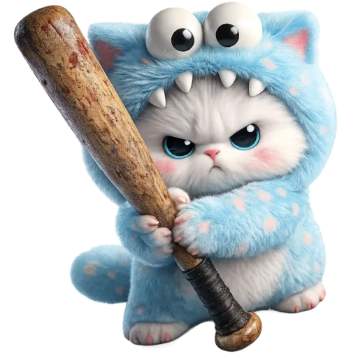 👊 Стикер «Пушистый Монстр» для Telegram