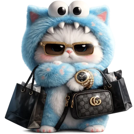 😎 Стикер «Пушистый Монстр» для Telegram