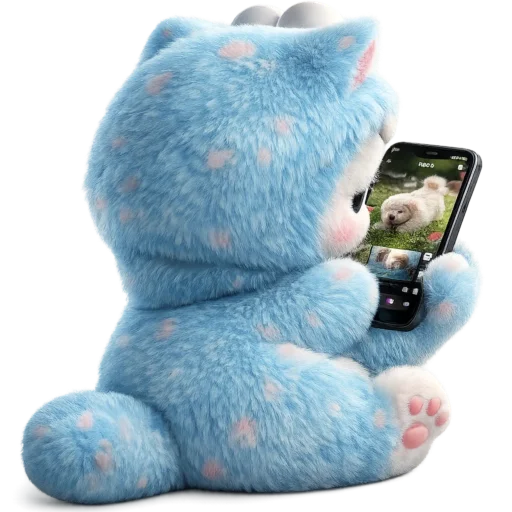 📱 Стикер «Пушистый Монстр» для Telegram
