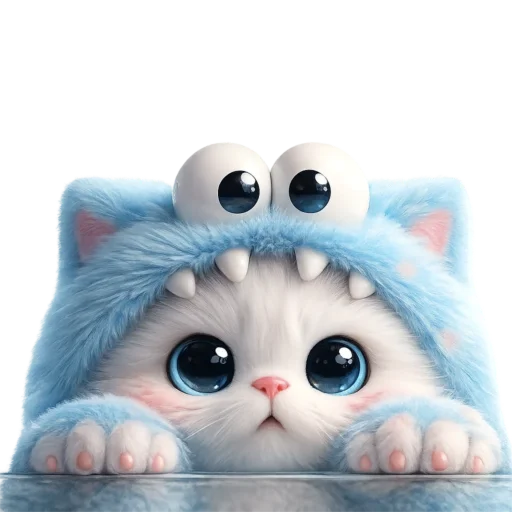 👀 Стикер «Пушистый Монстр» для Telegram