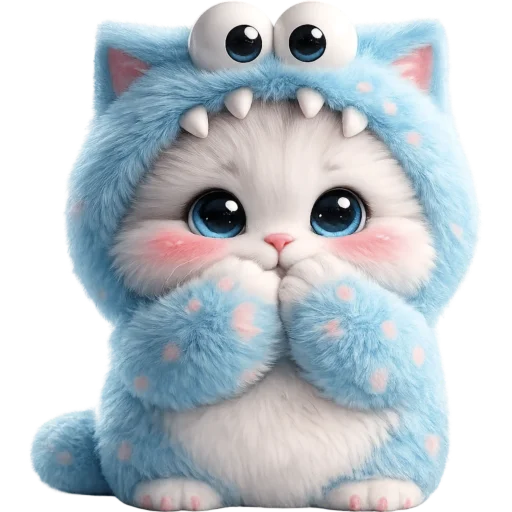 🤭 Стикер «Пушистый Монстр» для Telegram