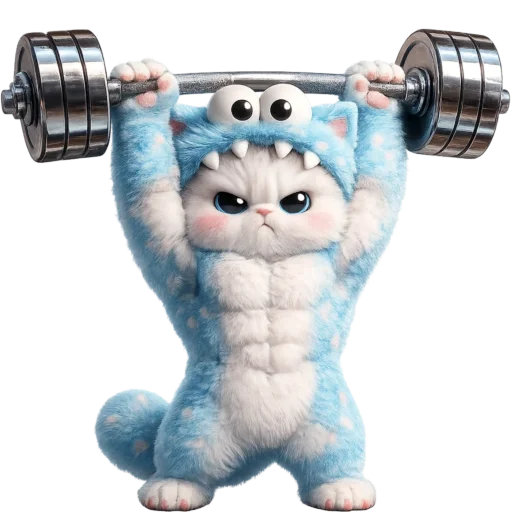 💪 Стикер «Пушистый Монстр» для Telegram