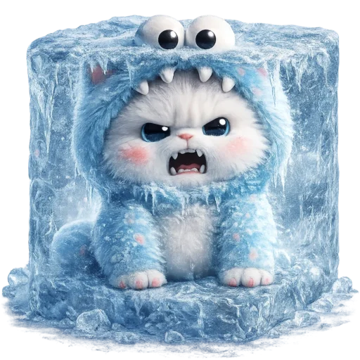 🥶 Стикер «Пушистый Монстр» для Telegram