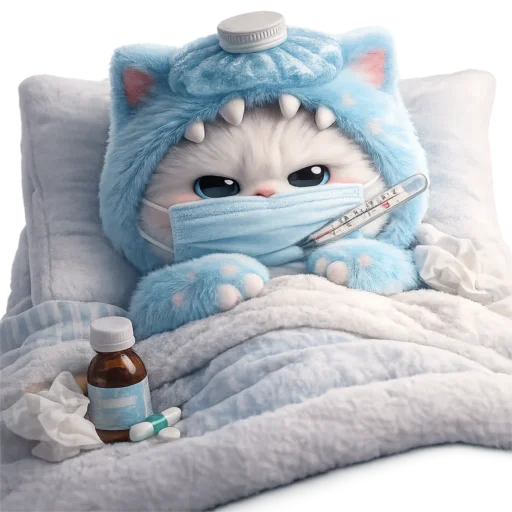 😷 Стикер «Пушистый Монстр» для Telegram