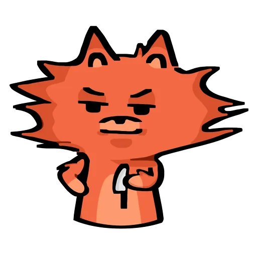 🔪 Стикер «Кот Фуня» для Telegram