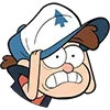 😳 Эмодзи «😁Gravity Falls emojis» для Telegram