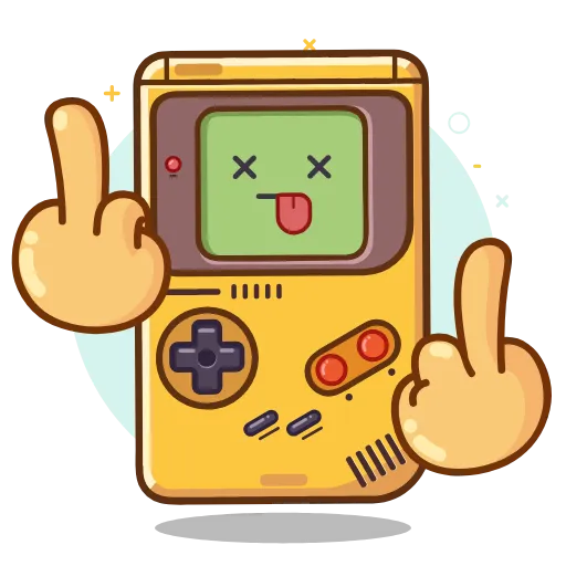 🖕 Стикер «90S Gadgets» для Telegram