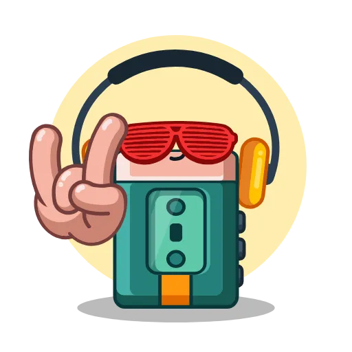 🤘 Стикер «90S Gadgets» для Telegram