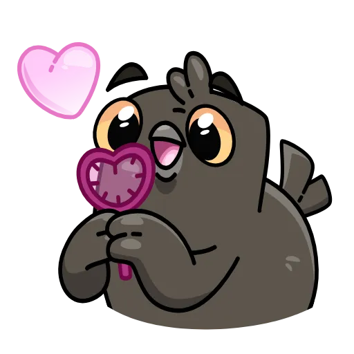 😘 Эмодзи «Галчонок» для Telegram