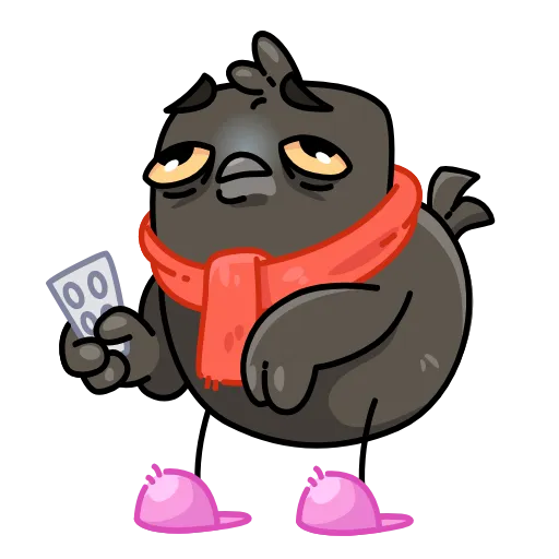 🤒 Эмодзи «Галчонок» для Telegram