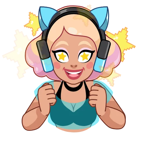🤩 Эмодзи «Gamer Girl» для Telegram
