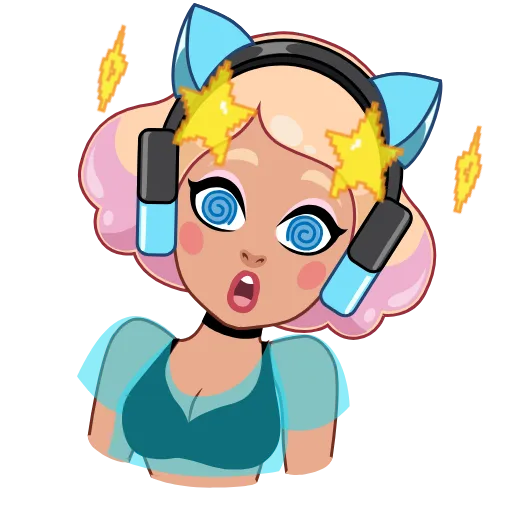 😵‍💫 Эмодзи «Gamer Girl» для Telegram