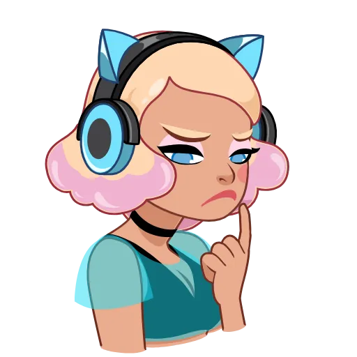 🤔 Эмодзи «Gamer Girl» для Telegram