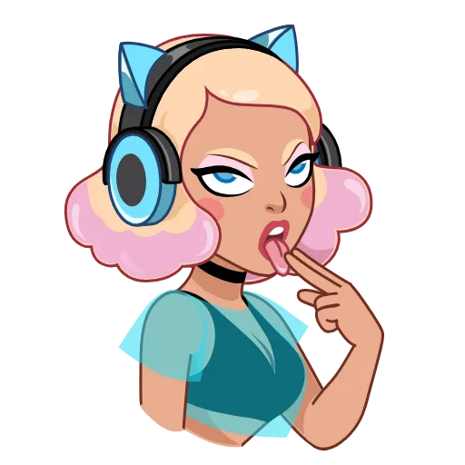 🤢 Эмодзи «Gamer Girl» для Telegram