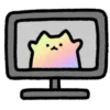 🖥 Эмодзи «🎮 Gaming cat» для Telegram