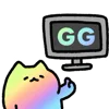 👍 Эмодзи «🎮 Gaming cat» для Telegram