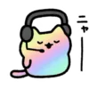 🎧 Эмодзи «🎮 Gaming cat» для Telegram