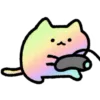 🎮 Эмодзи «🎮 Gaming cat» для Telegram