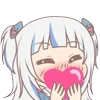 ❤️ Эмодзи «Gavr Gura» для Telegram