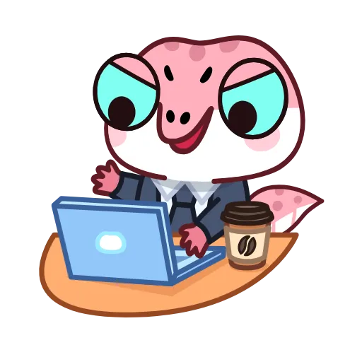 👨‍💻 Эмодзи «Анимированный набор эмоджи с Геккончиком» для Telegram