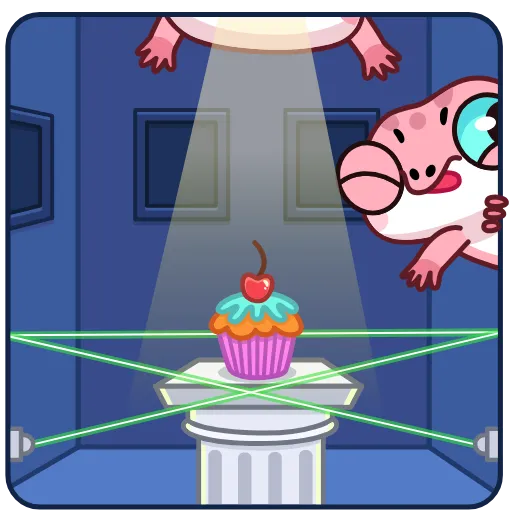🧁 Эмодзи «Анимированный набор эмоджи с Геккончиком» для Telegram