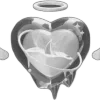 🤍 Эмодзи «🤍 Frost on the heart - чб эмоджи» для Telegram