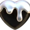 🌟 Эмодзи «🤍 Frost on the heart - чб эмоджи» для Telegram