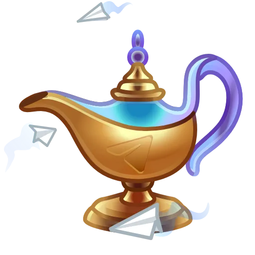 🧞‍♂️ Эмодзи «Genies Lamp» для Telegram