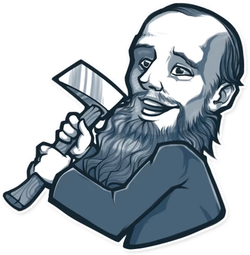 😠 Стикер «Geniuses of the past» для Telegram