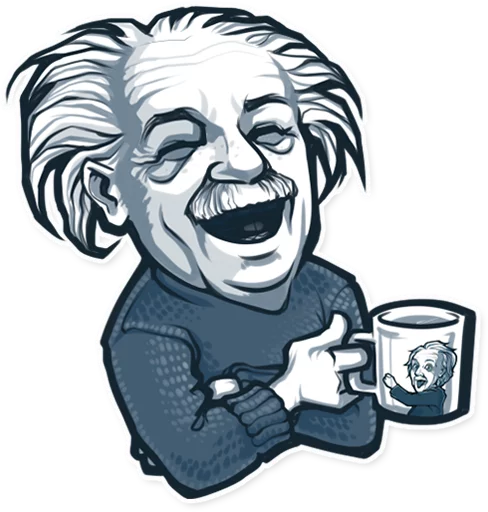 😂 Стикер «Geniuses of the past» для Telegram