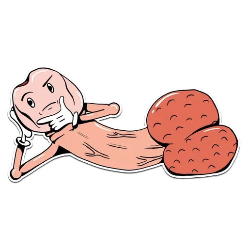 🤔 Стикер «Genitalia stickers 18+» для Telegram