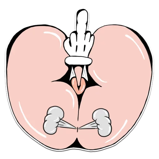 🖕 Стикер «Genitalia stickers 18+» для Telegram