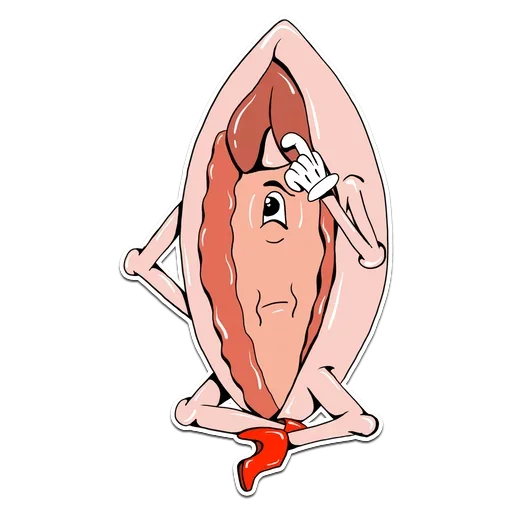 🤔 Стикер «Genitalia stickers 18+» для Telegram