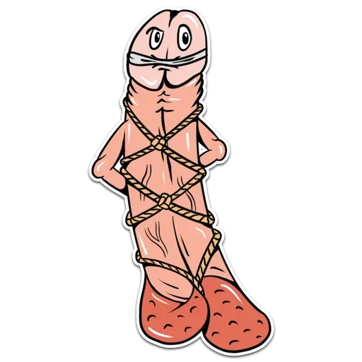 🍌 Стикер «Genitalia stickers 18+» для Telegram