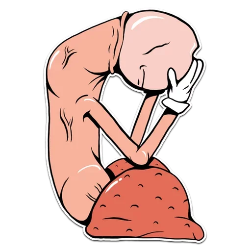 😓 Стикер «Genitalia stickers 18+» для Telegram