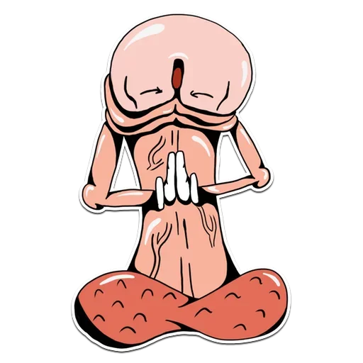 🙏 Стикер «Genitalia stickers 18+» для Telegram