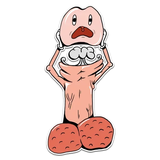 🤯 Стикер «Genitalia stickers 18+» для Telegram
