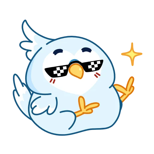 😎 Эмодзи «Попуг Жорж» для Telegram