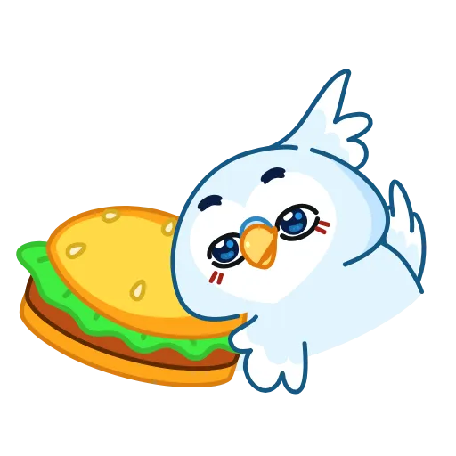 🍔 Эмодзи «Попуг Жорж» для Telegram