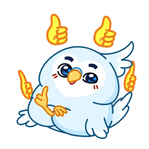 👍 Эмодзи «Попуг Жорж» для Telegram