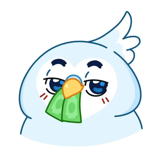 🤑 Эмодзи «Попуг Жорж» для Telegram