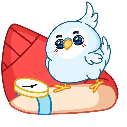 🕔 Эмодзи «Попуг Жорж» для Telegram