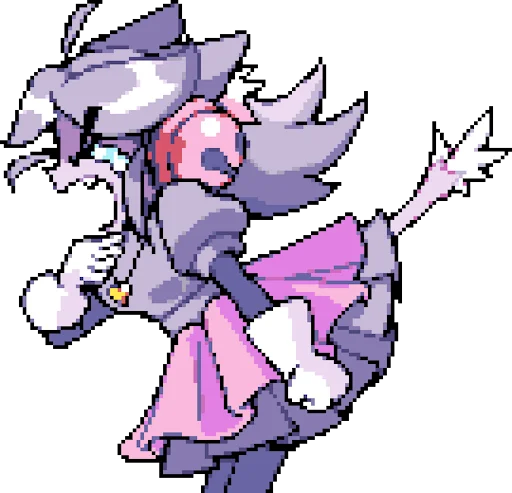 😭 Стикер «Deltarune Ghost Cutie Mew Mew» для Telegram
