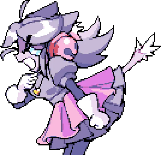 😖 Стикер «Deltarune Ghost Cutie Mew Mew» для Telegram