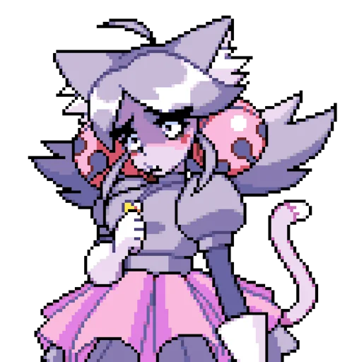 😦 Стикер «Deltarune Ghost Cutie Mew Mew» для Telegram