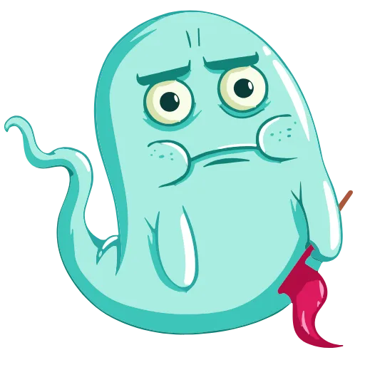 😐 Эмодзи «? Ghost» для Telegram