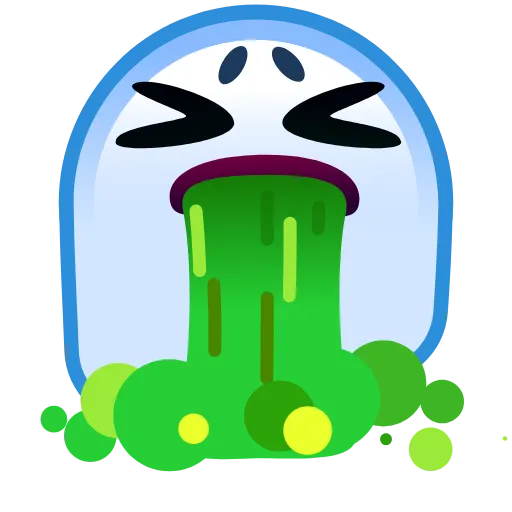 🤮 Стикер «Ghost Emoji» для Telegram