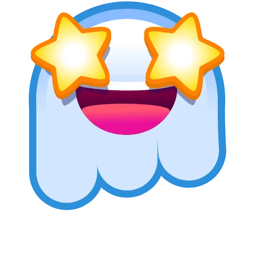 🤩 Стикер «Ghost Emoji» для Telegram