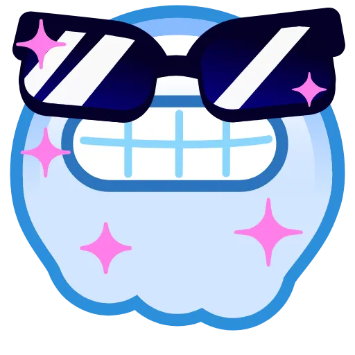😎 Стикер «Ghost Emoji» для Telegram