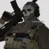 😑 Эмодзи «👻 Ghost - эмодзи с гоустом по игре CoD» для Telegram